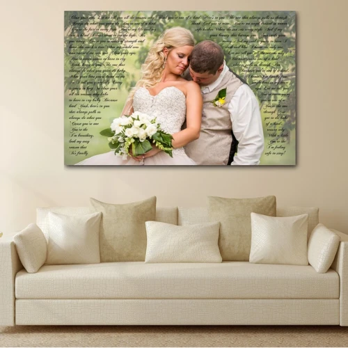 Photo Word Art Canvas